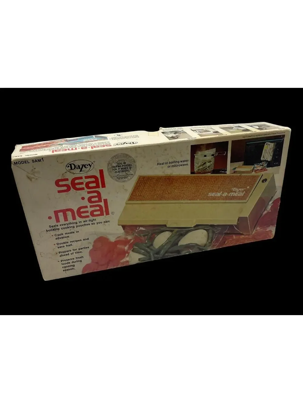 Vintage 1970s Dazey Seal-a-Meal Food Saver: New Old Stock Kitchen Decor